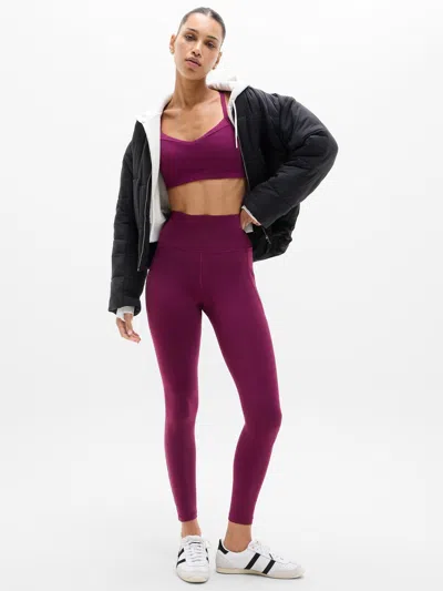 Athleta Salutation Stash High Rise Legging In Purple