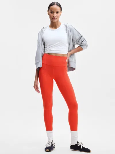 Athleta Salutation Stash High Rise Legging In Red