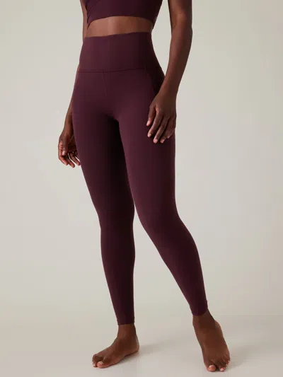 Athleta Salutation Stash Leggings In Spiced Cabernet