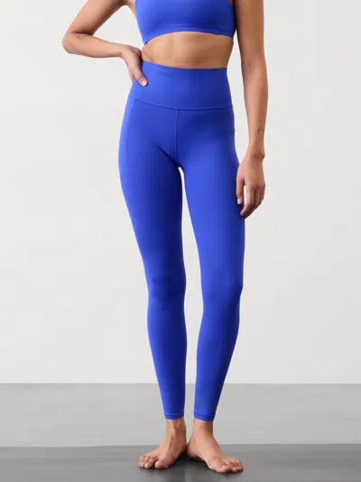 Athleta Salutation Stash High Rise Legging In Tanzanite Blue