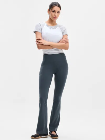 Athleta Salutation Stash Slim Fit Flare Pant In Gray