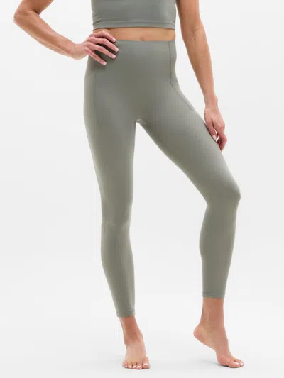 Athleta Salutation Stash Smooth Rise Legging In Green