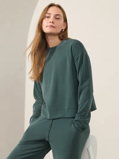 Athleta Seasoft Crewneck Sweatshirt In Cypress