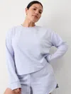 Athleta Seasoft Crewneck Sweatshirt In Gossamer Blue