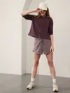 Athleta Seasoft Crewneck Sweatshirt In Spiced Cabernet