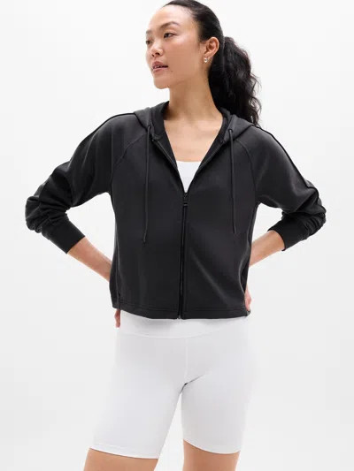 Athleta Seasoft Crop Full Zip In Black