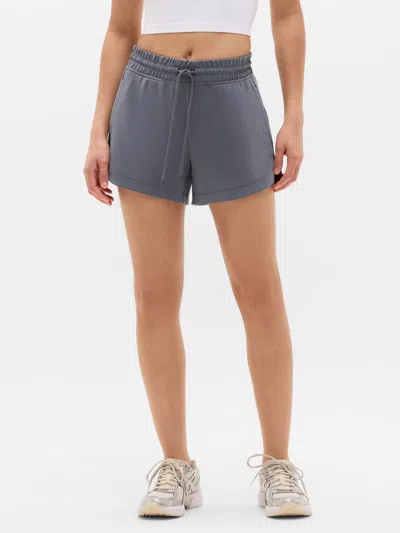 Athleta Seasoft Mid Rise 4" Short In Gray