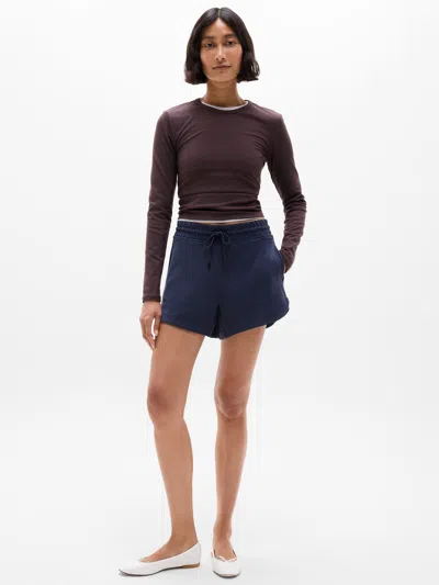 Athleta Seasoft Mid Rise 4" Short In Navy
