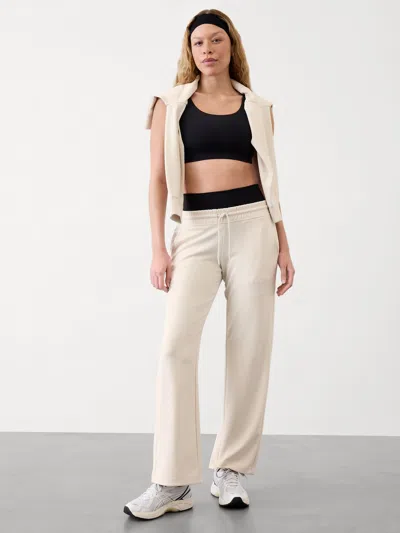 Athleta Seasoft Mid Rise Straight Pant In Bone