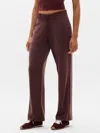 Athleta Seasoft Mid Rise Straight Pant In Brown