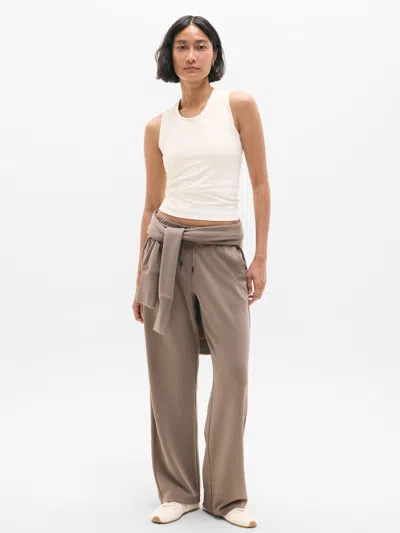 Athleta Seasoft Mid Rise Straight Pant In Umber