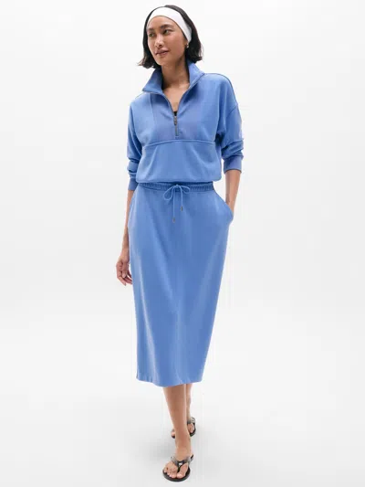 Athleta Seasoft Midi Skirt In Blue