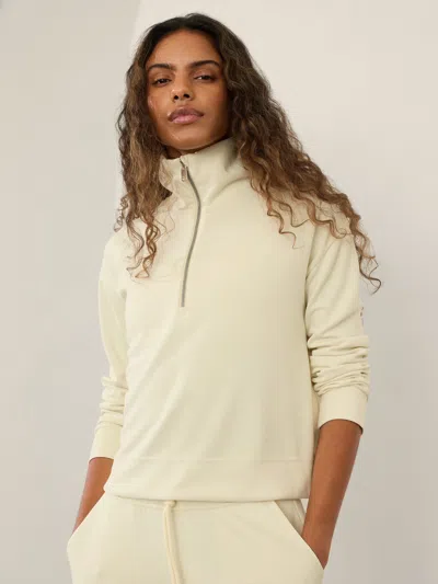 Athleta Seasoft Quarter Zip In Lily Yellow