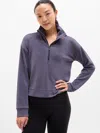 Athleta Seasoft Quarter Zip In Purple