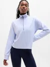 Athleta Seasoft Quarter Zip In White