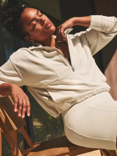 Athleta Seasoft Rib 1/4 Zip Popover