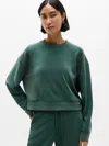 Athleta Seasoft Rib Crewneck Sweatshirt In Green