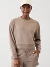 Athleta Seasoft Rib Crewneck Sweatshirt In Pyrite