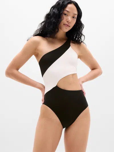 Athleta Shoreline Asymmetrical One Piece In Black