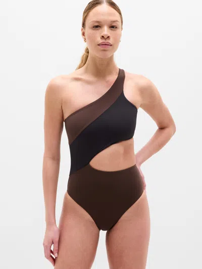 Athleta Shoreline Asymmetrical One Piece In Multi
