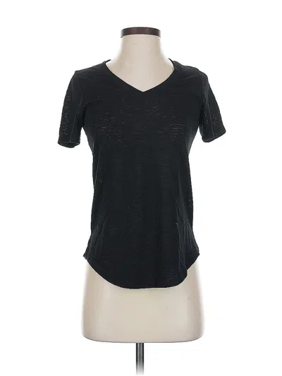 Pre-owned Athleta Short Sleeve T-shirt In Black
