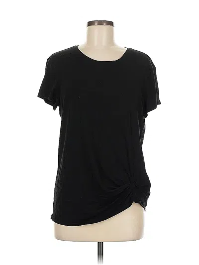 Pre-owned Athleta Short Sleeve T-shirt In Black