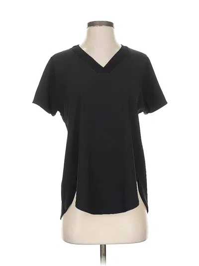 Pre-owned Athleta Short Sleeve T-shirt In Black