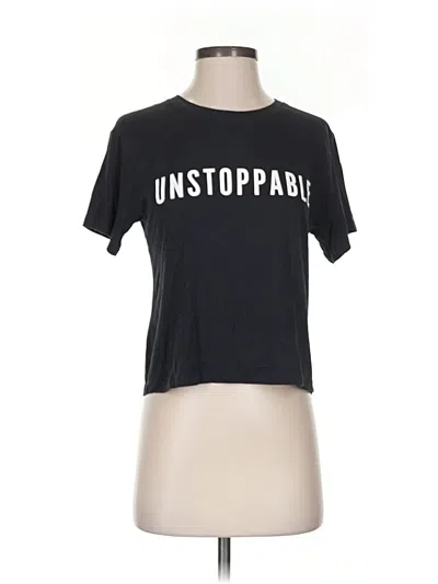 Pre-owned Athleta Short Sleeve T-shirt In Black