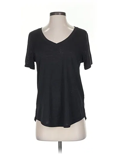 Pre-owned Athleta Short Sleeve T-shirt In Black