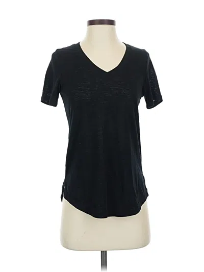 Pre-owned Athleta Short Sleeve T-shirt In Black