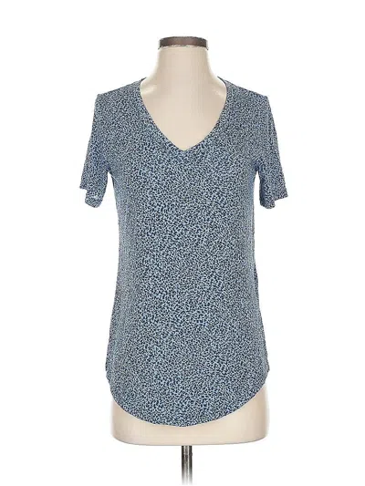 Pre-owned Athleta Short Sleeve T-shirt In Blue