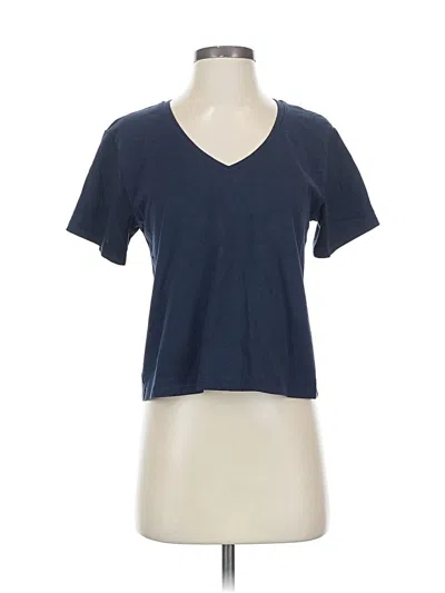 Pre-owned Athleta Short Sleeve T-shirt In Blue