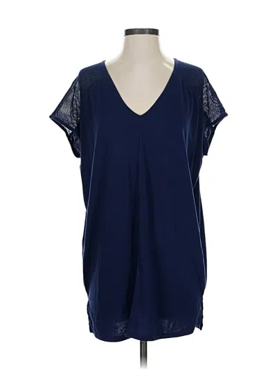 Pre-owned Athleta Short Sleeve T-shirt In Blue