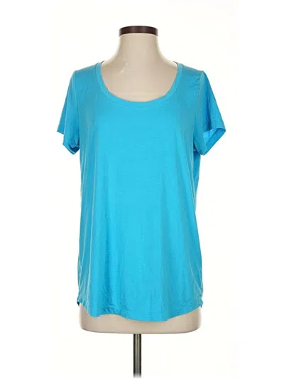 Pre-owned Athleta Short Sleeve T-shirt In Blue
