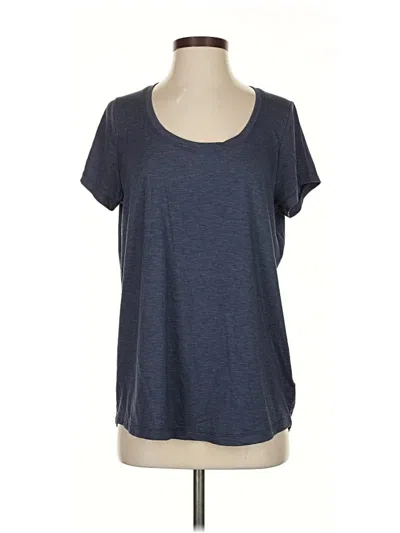 Pre-owned Athleta Short Sleeve T-shirt In Blue