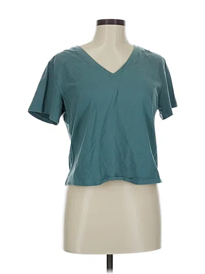 Pre-owned Athleta Short Sleeve T-shirt In Blue