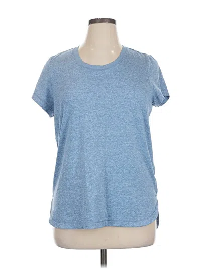 Pre-owned Athleta Short Sleeve T-shirt In Blue