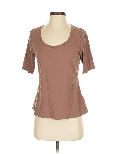 Pre-owned Athleta Short Sleeve T-shirt In Brown