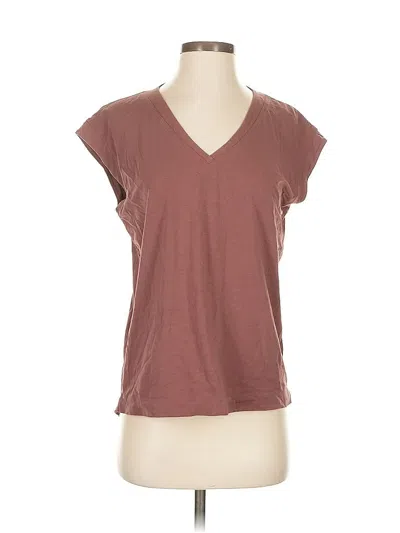 Pre-owned Athleta Short Sleeve T-shirt In Brown