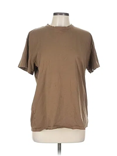 Pre-owned Athleta Short Sleeve T-shirt In Brown