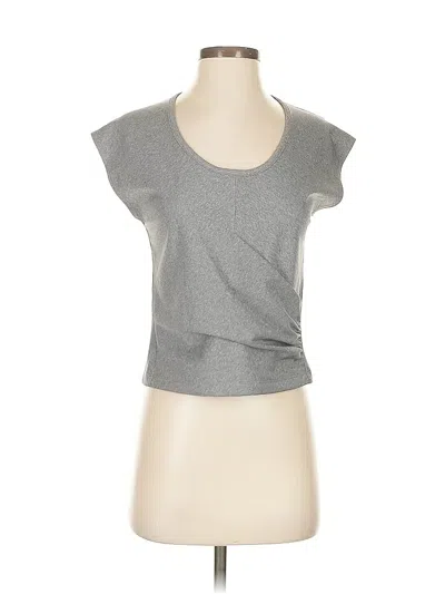Pre-owned Athleta Short Sleeve T-shirt In Gray