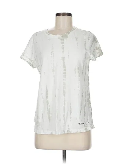 Pre-owned Athleta Short Sleeve T-shirt In Green