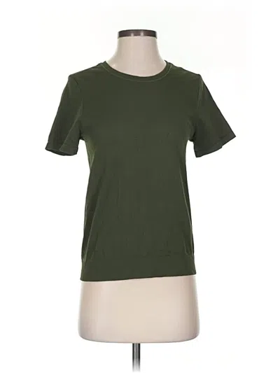 Pre-owned Athleta Short Sleeve T-shirt In Green