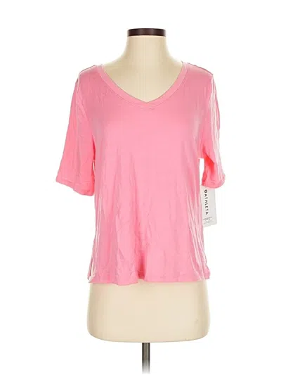 Pre-owned Athleta Short Sleeve T-shirt In Pink
