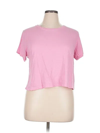 Pre-owned Athleta Short Sleeve T-shirt In Pink