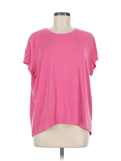 Pre-owned Athleta Short Sleeve T-shirt In Pink