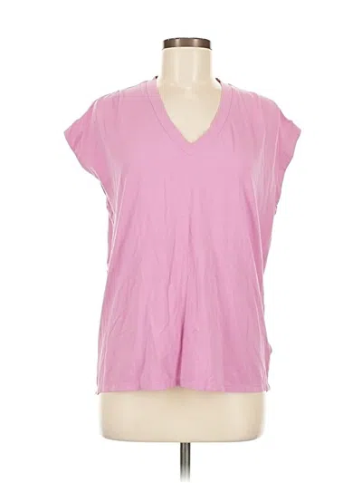 Pre-owned Athleta Short Sleeve T-shirt In Pink
