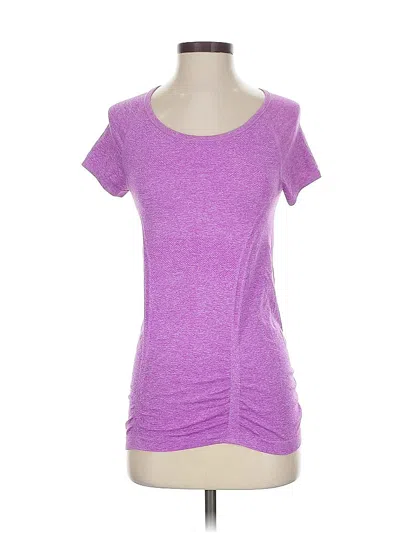 Pre-owned Athleta Short Sleeve T-shirt In Purple