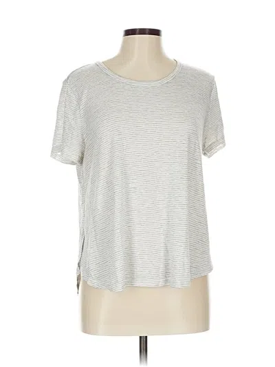 Pre-owned Athleta Short Sleeve T-shirt In Silver