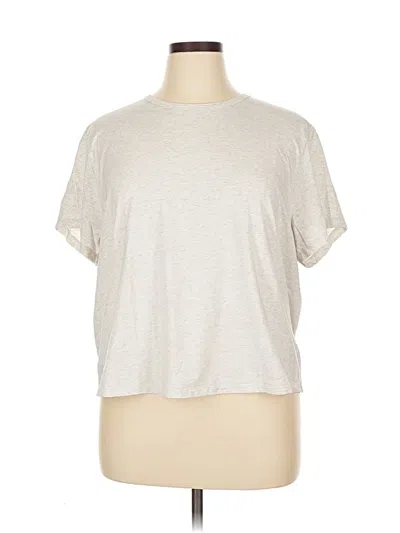 Pre-owned Athleta Short Sleeve T-shirt In Silver